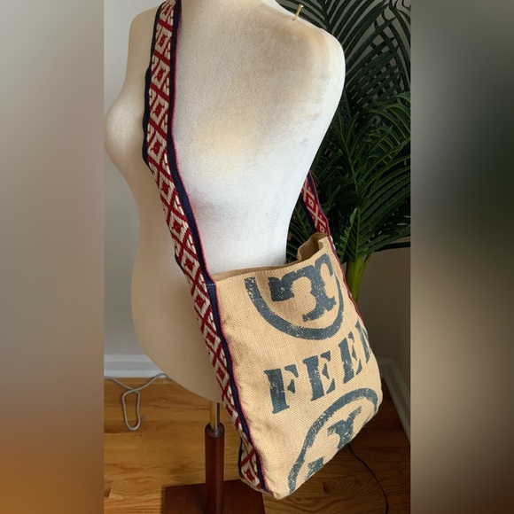 TORY BURCH FEED BURLAP HOLT RENFREW COLLECTION BAG 2012 - Picture 3 of 6